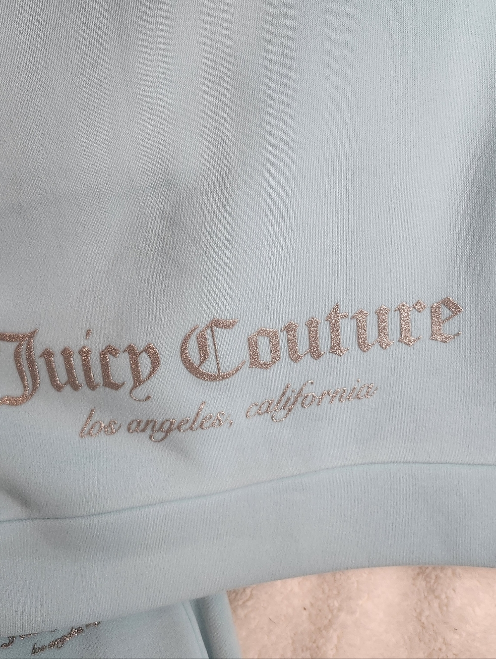 Juicy Couture Sweatpant Set XL Baby Blue Zip Hoodie & Joggers Set - Picture 6 of 9